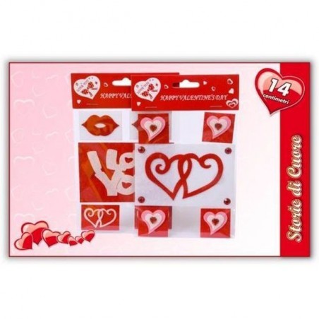 INGROSSO GIOCATTOLI SET 5 ADESIVI ASS. S.VALENTINO 8032732078196 INGROSSO OFFERTA GIOCATTOLI OFFERTA