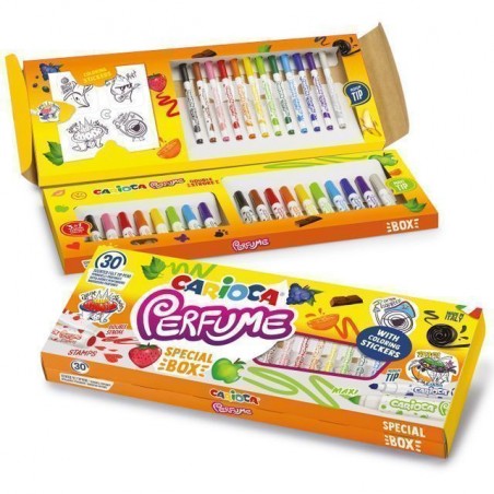 INGROSSO CARTOLERIA CARIOCA PENNARELLI PROFUMATI 30PZ SP.BOX 8003511435301 INGROSSO PENNARELLI MATITE COLORATE TEMPERE