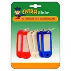 INGROSSO CASALINGHI BL 6 TARGHETTE SEGNANOMI 8015550022589 INGROSSO FERRAMENTA E IDRAULICA VITI E CHIODI