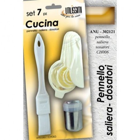 INGROSSO CAKE DESIGN ANU/PENNEL. + SALIERA + DOSATORI 8025569302121 INGROSSO ACCESSORI CAKE DESIGN UTENSILI PER DESIGN DOLCI