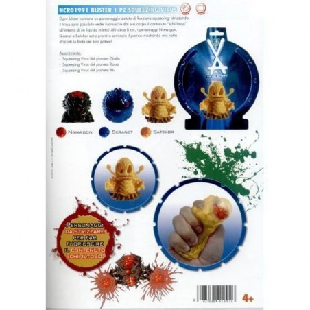 INGROSSO GIOCATTOLI VIRUS ATTACK SQUEEZING SINGOLO H.8CM 20X23CM 8027638019916 INGROSSO OFFERTA GIOCATTOLI
