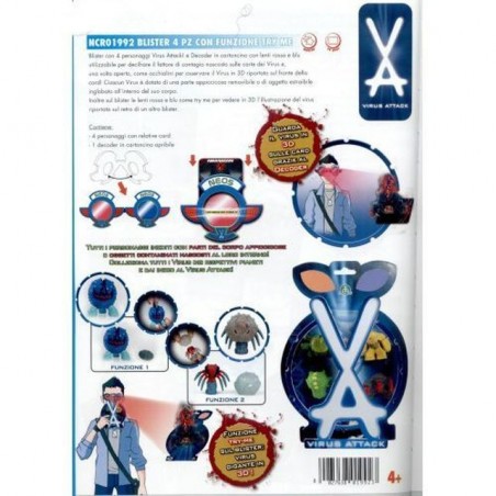 VIRUS ATTACK BL.4 PERS.C/DECODER CARD EAN 8027638019923 INGROSSO GIOCATTOLI