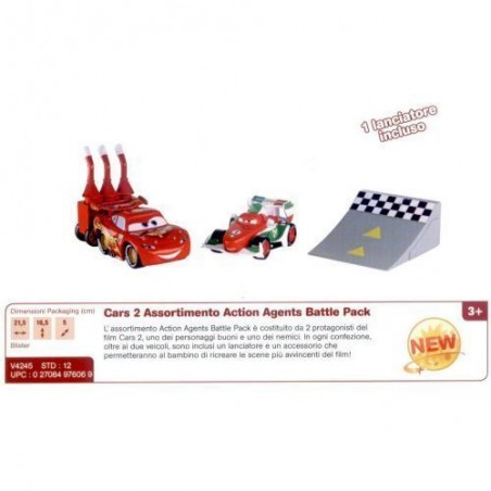INGROSSO GIOCATTOLI CARS 2 ACTION AGENTS BATTLE PACK ASS. +3 BLISTER 21.5X15.5X5CM 0746775010843 INGROSSO OFFERTA GIOCATTOLI