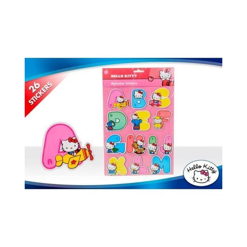 ALFABETO STICKERS HELLO KITTY PZ.26 EAN 8714143513854 INGROSSO GIOCATTOLI