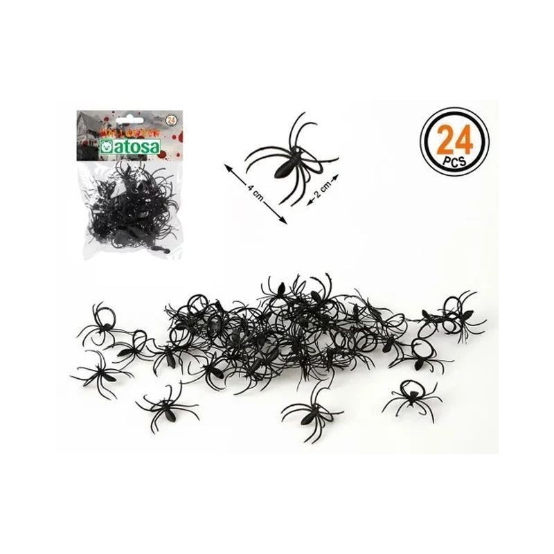 B/SLC. ACC. DECORAZIONE RAGNI 24 U EAN 8422259409922 INGROSSO ANIMALI E INSETTI HALLOWEEN