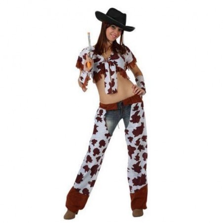 COSTUME DA COW GIRL ADULTO EAN 8422259968405 INGROSSO COSTUMI CARNEVALE ADULTI