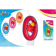 INGROSSO FESTA E PARTY CANDELA C/COCCINELLA N.0 8032732159772 INGROSSO ARTICOLI PER FESTE CANDELE COMPLEANNO