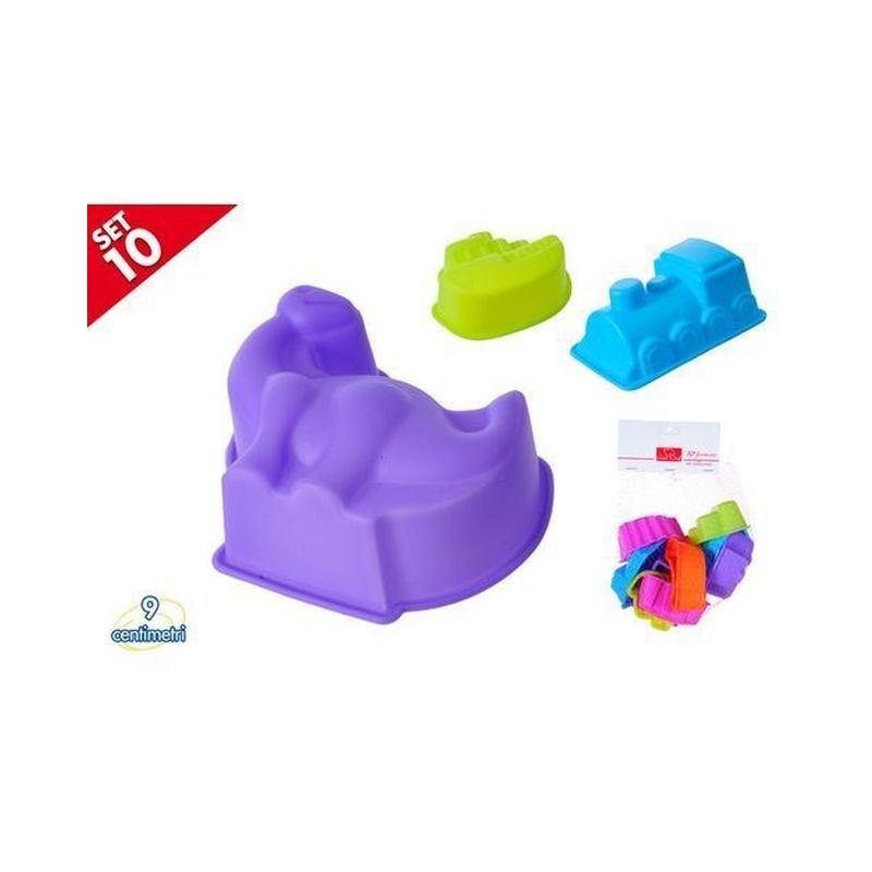 FORMINE SILICONE PZ.10 EAN 8032732186761 INGROSSO FORMINE E STAMPINI PER DOLCI