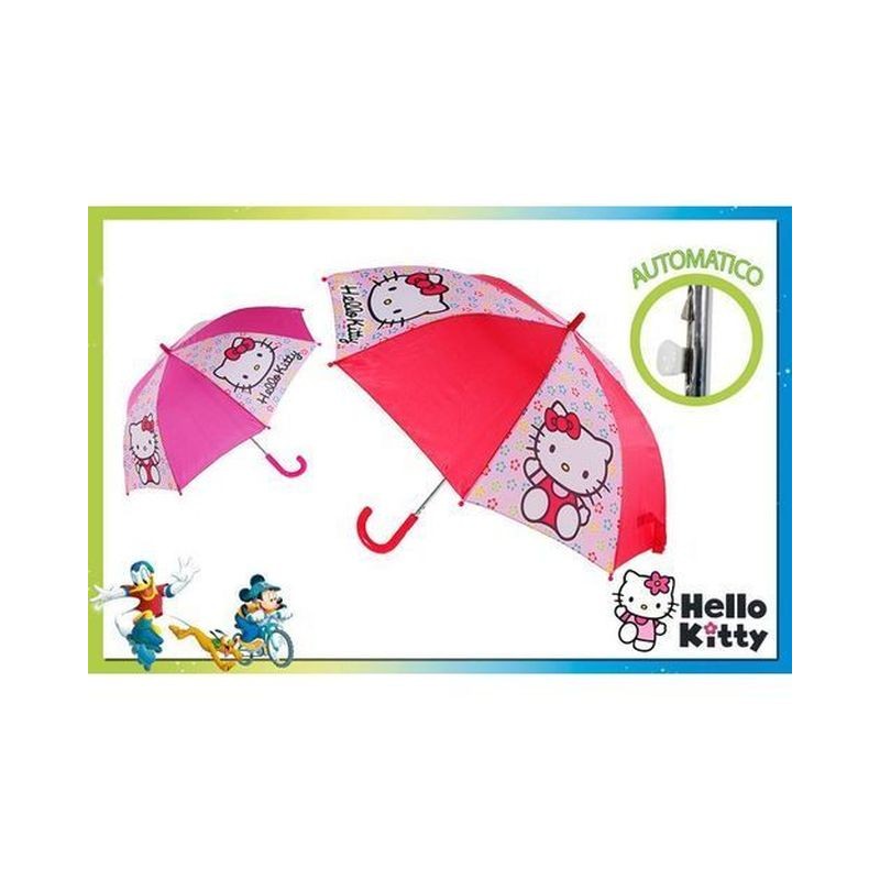 OMBRELLO AUTOMATICO HELLO KITTY EAN 5203199048715 INGROSSO OMBRELLI
