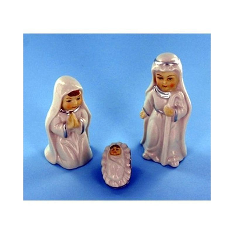 NATIVITA' 3 PEZZ IN CERAMICA CM 10 EAN 8020052282775 INGROSSO PERSONAGGI PER IL PRESEPE E ANIMALI