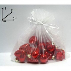 INGROSSO ARTICOLI NATALIZI SACCHETTO 15 DECORAZIONI ROSSO 8033113169960 INGROSSO DECORAZIONI NATALIZIE