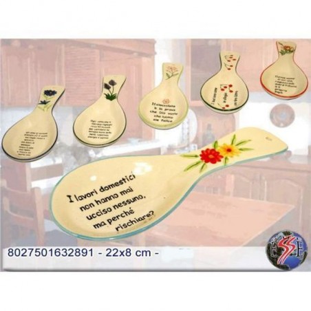 POGGIAMESTOLO CERAMICA C/DETTI EAN 8027501632891 INGROSSO ACCESSORI CUCINA