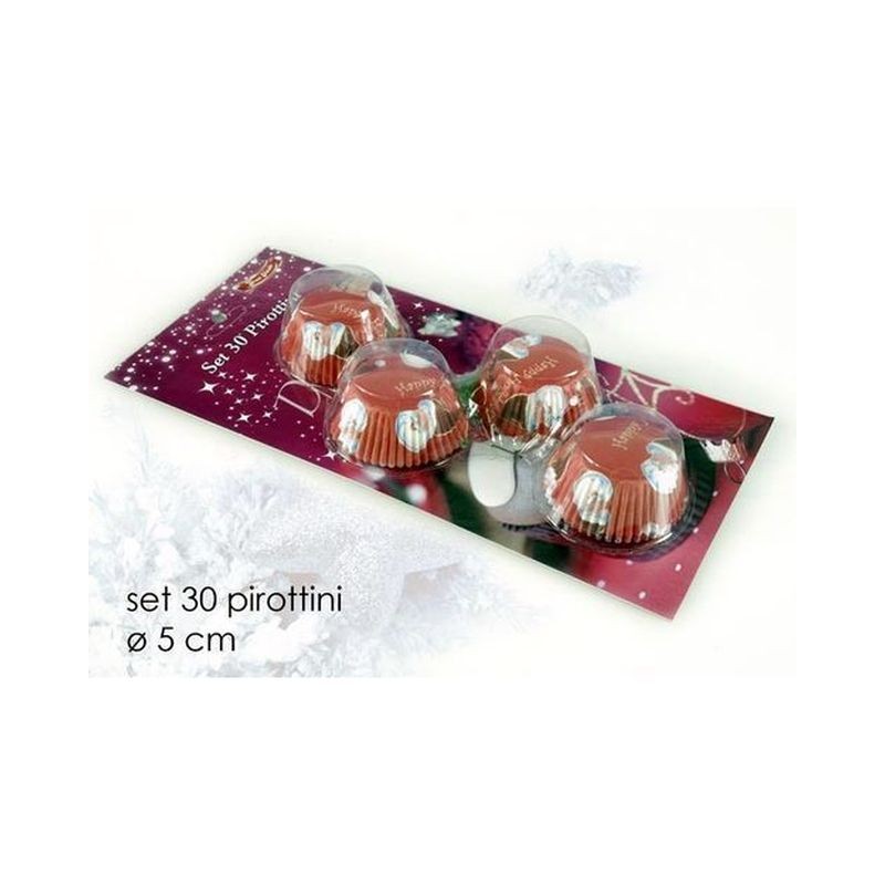 PIROTTINI NAT DEC BABBO SET 30PZ EAN 8015361781880 INGROSSO ACCESSORI PER DOLCI