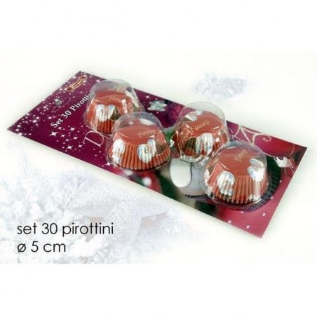 PIROTTINI NAT DEC BABBO SET 30PZ EAN 8015361781880 INGROSSO ACCESSORI PER DOLCI