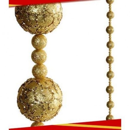 INGROSSO ARTICOLI NATALIZI COLLANA DECORATIVA 180CM ORO 8032732154616 INGROSSO ADDOBBI ALBERO NATALE