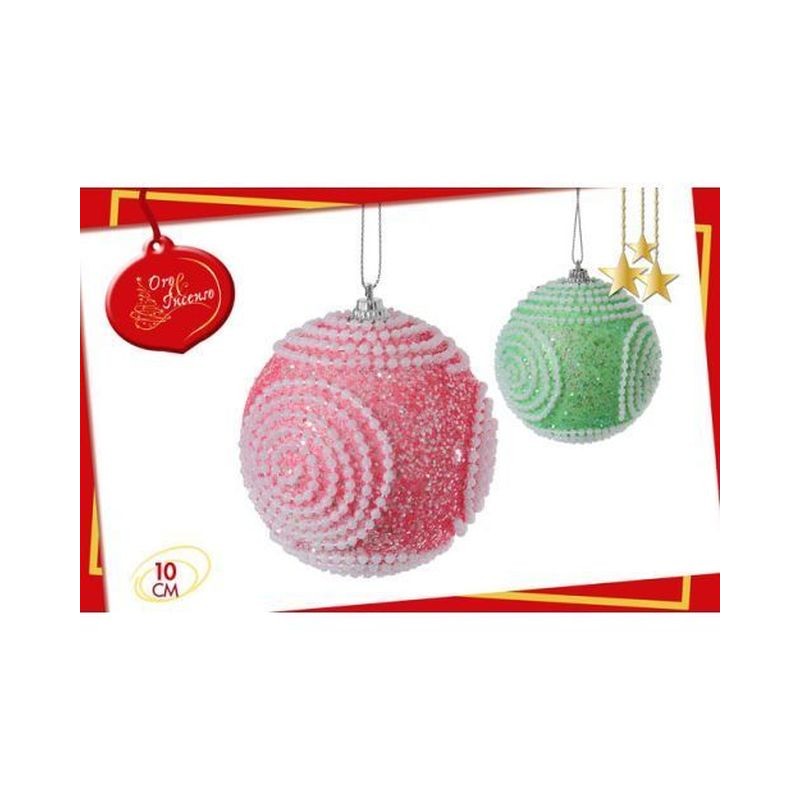 PALLA NATALIZIA CM.10 EAN 8032732143764 INGROSSO PALLINE DI NATALE E PUNTALI