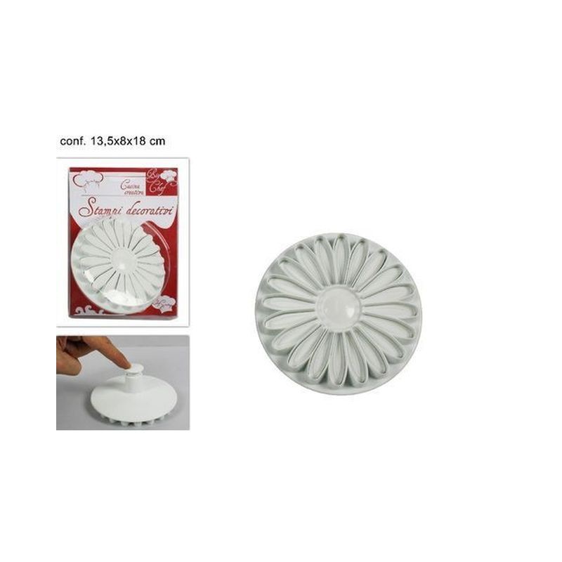 STAMPO FIORE GR 1PZ BIANCO GS34017W EAN 8034048188637 INGROSSO FORMINE E STAMPINI PER DOLCI