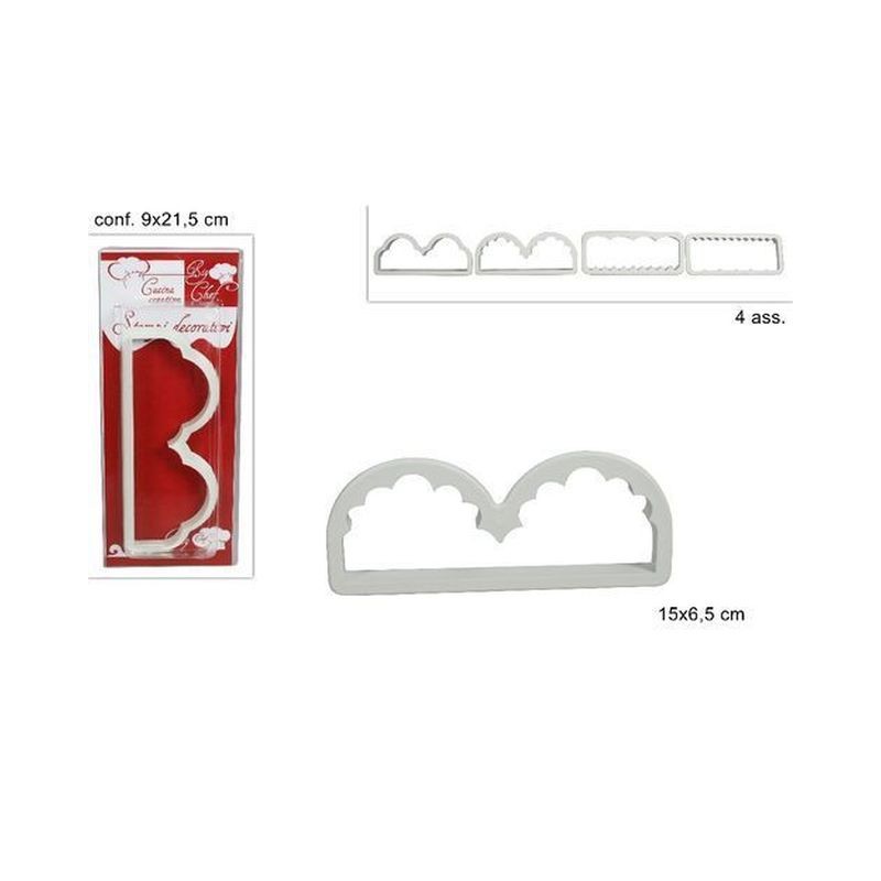 FORMINA DOLCI FIORI BIANCO 4ASS GS34026W EAN 8034048188804 INGROSSO FORMINE E STAMPINI PER DOLCI