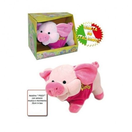 MAIALINO PIGGY L.32 C/SENSORE EAN 8009549249743 INGROSSO PELUCHE MORBIDOSI