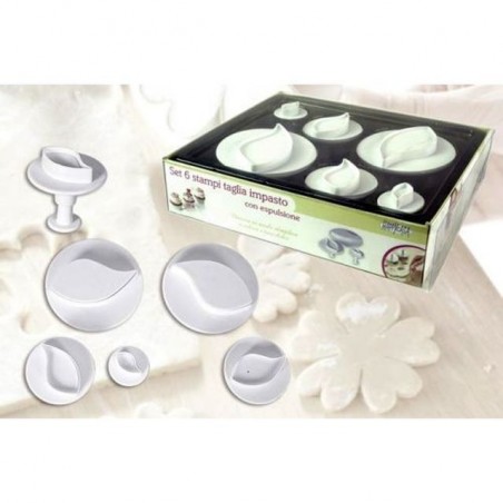 INGROSSO CAKE DESIGN STAMPI FOGLIA PZ.6 8015361638580 INGROSSO ACCESSORI CAKE DESIGN FORMINE E STAMPINI PER DOLCI