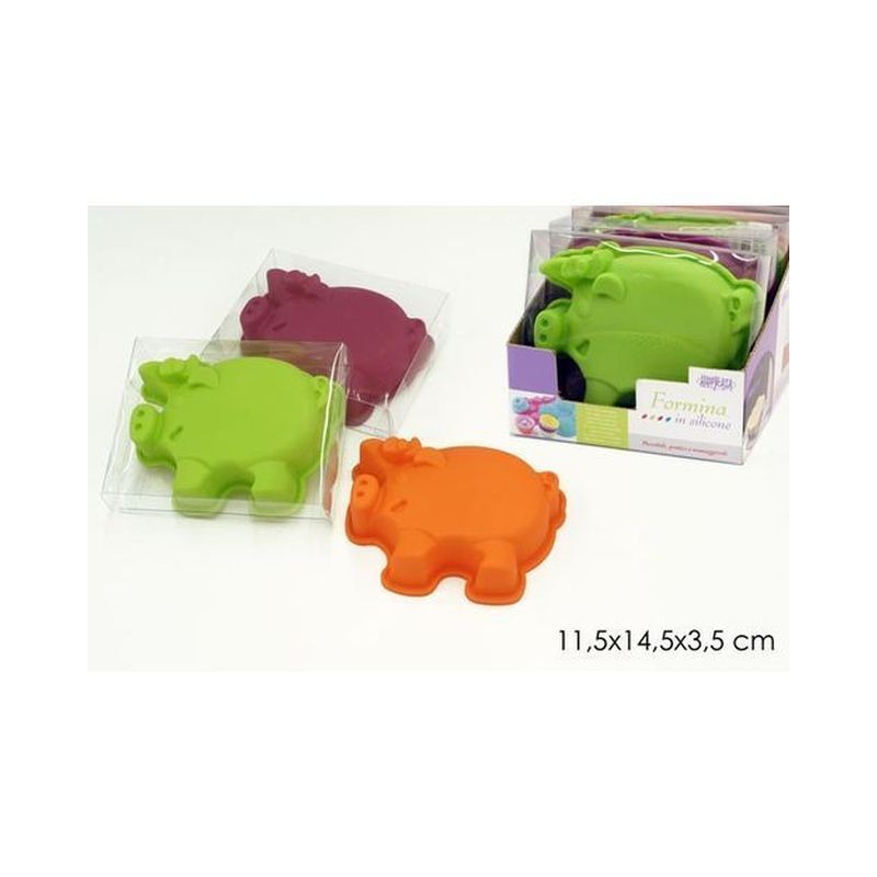 FORMINA MAIALINO IN PVC BOX 3ASS EAN 8015361735104 INGROSSO FORMINE E STAMPINI PER DOLCI