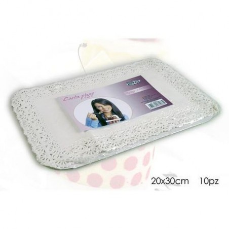 CARTA PIZZO 20 X 30 CM 10 PZ EAN 8015361782665 INGROSSO VASSOI E DISCHI