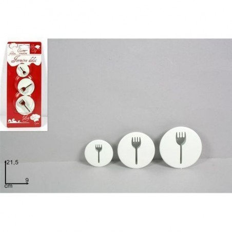 INGROSSO CAKE DESIGN FORMINE DOLCI FORCHETTE 3PZ BIANCOGS3404 4W 8034048188989 INGROSSO ACCESSORI CAKE DESIGN