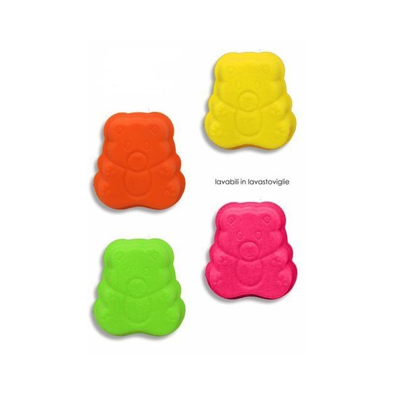 SET 3 FORMINE IN SILICONE ORSO EAN 8054187012310 INGROSSO FORMINE E STAMPINI PER DOLCI