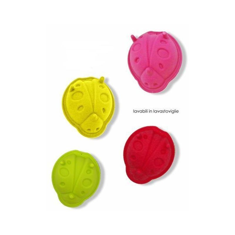 SET 2 FORMINE IN SILICONE COCCINELLA EAN 8054187012327 INGROSSO FORMINE E STAMPINI PER DOLCI