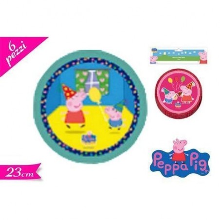 INGROSSO GIOCATTOLI PIATTI CM.23 PZ.6 PEPPA PIG 5205698139215 INGROSSO OFFERTA GIOCATTOLI OFFERTA