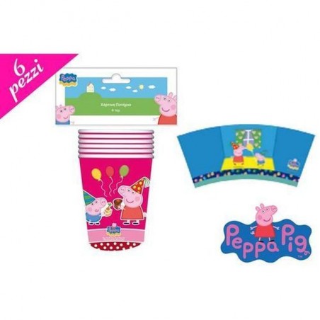 INGROSSO GIOCATTOLI BICCHIERI PZ.6 PEPPA PIG 5205698139093 INGROSSO OFFERTA GIOCATTOLI OFFERTA