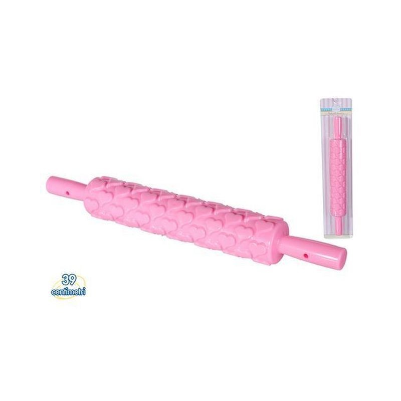 MATTARELLO A RILIEVO DEC. CUORI EAN 8032732230068 INGROSSO UTENSILI PER DESIGN DOLCI