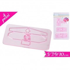 INGROSSO CAKE DESIGN SET 4 TAGLIAPASTA PER FIOCCHI 8032732233182 INGROSSO ACCESSORI CAKE DESIGN UTENSILI PER DESIGN DOLCI