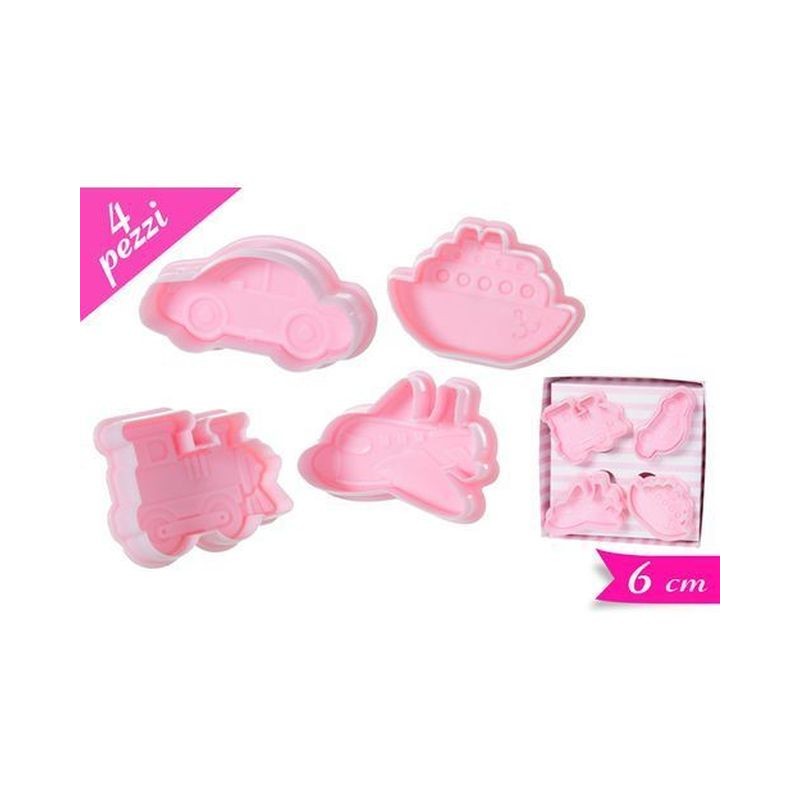 TAGLIA BISCOTTI 4PZ EAN 8032732235230 INGROSSO FORMINE E STAMPINI PER DOLCI