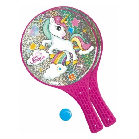INGROSSO RACCHETTE GLITTER UNICORN 8001011150403 INGROSSO ARTICOLI ESTIVI GIOCHI MARE