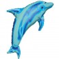 PALLONCINO DELFINO AZZURRO PLASTICA ASTA EAN 0026635060691 INGROSSO PALLONCINI COMPLEANNO