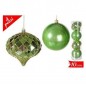 SET 4 PALLE 10CM VERDI EAN 8032732237043 INGROSSO PALLINE DI NATALE E PUNTALI