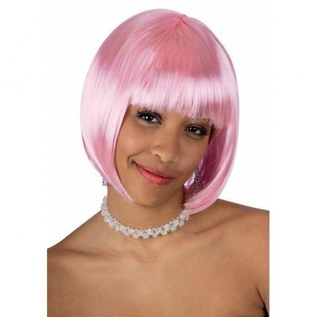 PARRUCCA LOVELY ROSA IN BUSTA EAN 8004761024307 INGROSSO PARRUCCHE E BARBE DI CARNEVALE