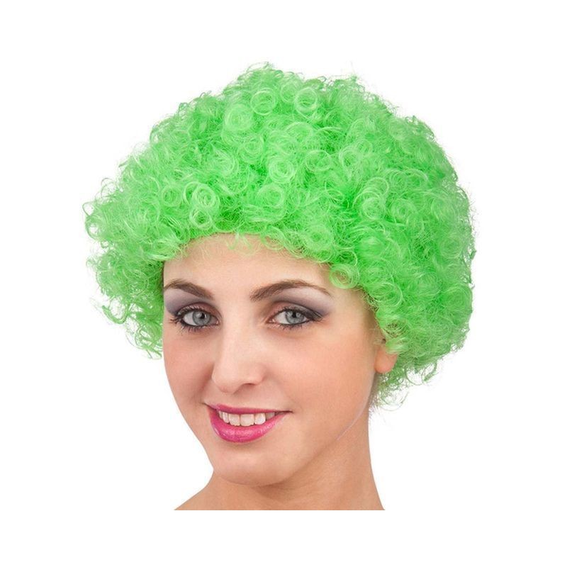 PARRUCCA RICCIOLINA VERDE EAN 8004761024949 INGROSSO PARRUCCHE E BARBE DI CARNEVALE