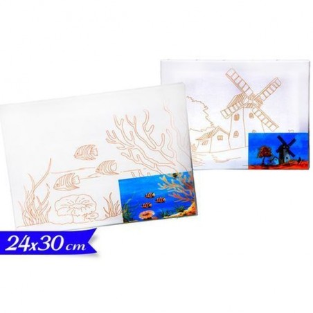 INGROSSO CARTOLERIA TELA STAMPATA DA COLORARE cm24x30 8032732098538 INGROSSO PENNARELLI MATITE COLORATE TEMPERE