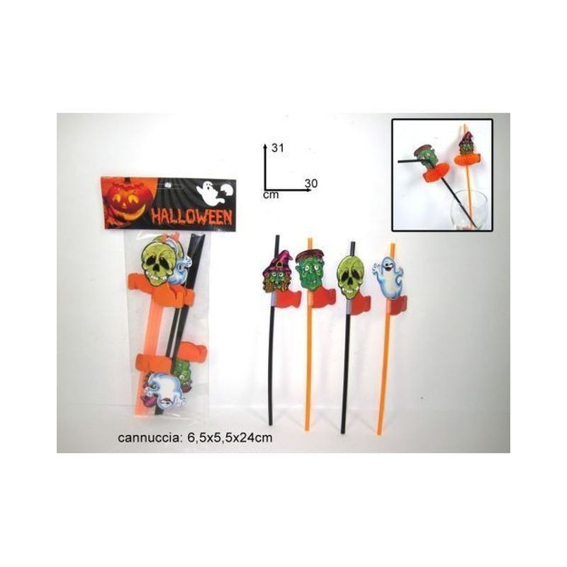 HALLOWEEN CANNUCCE PZ.6 EAN 8033113130700 INGROSSO ACCESSORI HALLOWEEN TAVOLA