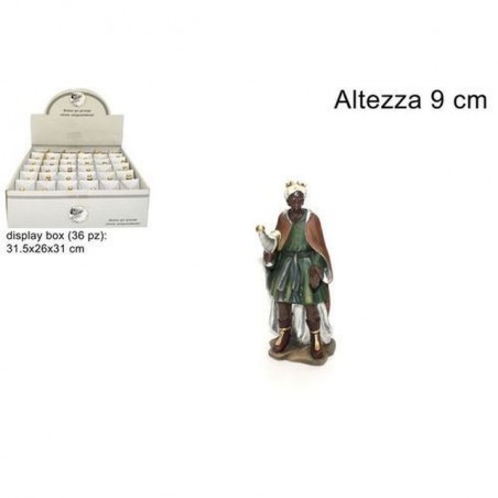 STATUA BALDASSARRE 9CM EAN 8033113173318 INGROSSO PERSONAGGI PER IL PRESEPE E ANIMALI