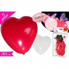 INGROSSO PALLONCINI SET 5 PALLONCINI CON LED CUORE 8032732226856 INGROSSO ARTICOLI PER FESTE PALLONCINI COMPLEANNO