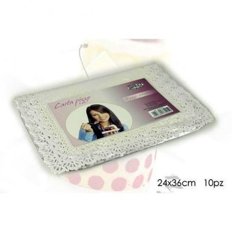INGROSSO CAKE DESIGN CARTA PIZZO 24 X 36 CM 10 PZ 8015361784454 INGROSSO ACCESSORI CAKE DESIGN VASSOI E DISCHI