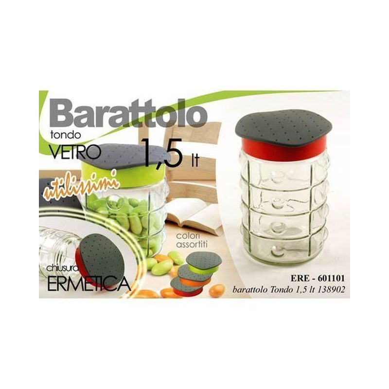 BARATTOLO VETRO 1.5LT ASS. EAN 8025569601101 INGROSSO BARATTOLI E ARBANELLE