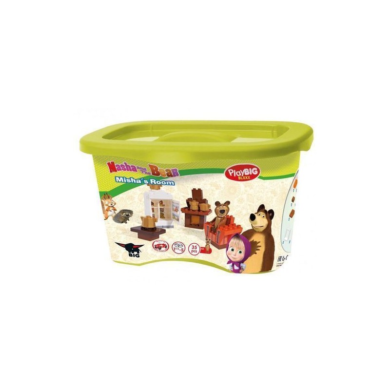 MASHA E ORSO SALOTTO DI ORSO +1.5ANNI MATTONCINI 35PZ - INCLUSO ORSO EAN 4004943570930 INGROSSO GIOCHI COSTRUZIONI ECONOMICI