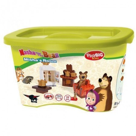 MASHA E ORSO SALOTTO DI ORSO +1.5ANNI MATTONCINI 35PZ - INCLUSO ORSO EAN 4004943570930 INGROSSO GIOCHI COSTRUZIONI ECONOMICI