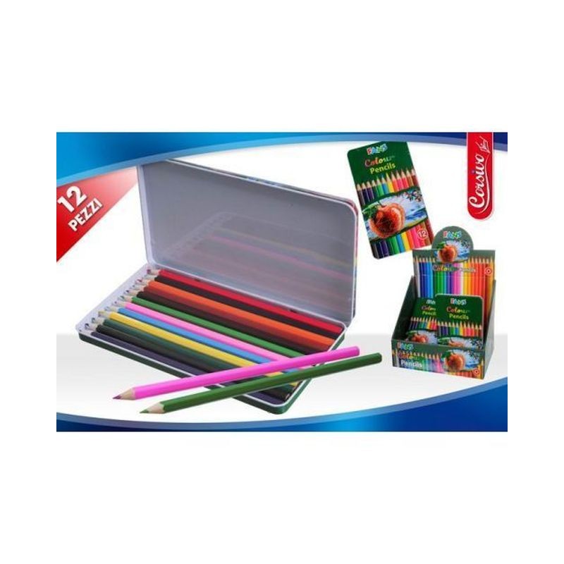 BOX LATTA 12 PASTELLI EAN 8032732105168 INGROSSO MATITE COLORATE