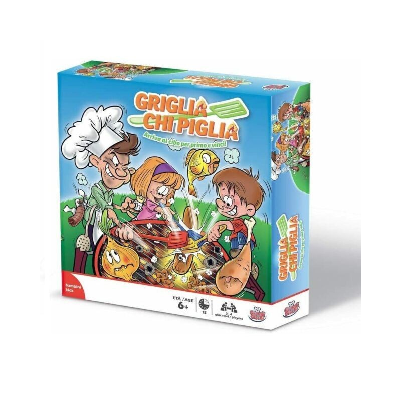 GRIGLIA CHI PIGLIA 2/4GIOCATORI 6+ANNI EAN 8005124001805 INGROSSO GIOCHI DI SOCIETA