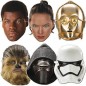 MASCHERA STAR WARS 6PZ EAN 8423138532908 INGROSSO MASCHERE DI CARNEVALE
